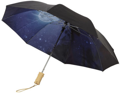 21" natthimmel 2-sektions automatisk paraply
