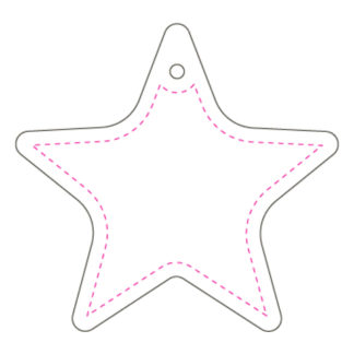 Hanger Stjärna 68x65 mm