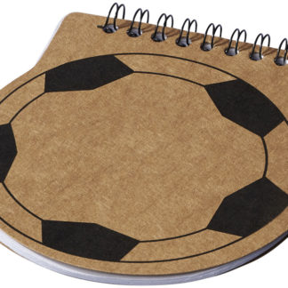 Score fotbollsformad anteckningsbok