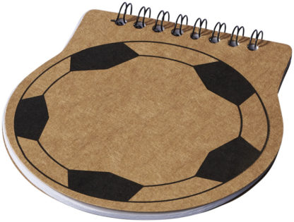 Score fotbollsformad anteckningsbok