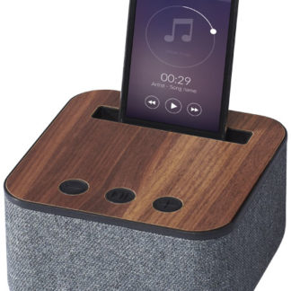 Shae Bluetooth® högtalare med tyg och trä