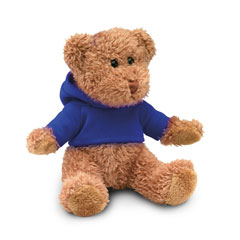 Teddybjörn i plysch med tröja