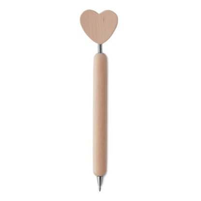 Wooden pen with heart on top med tryck - Bild 2