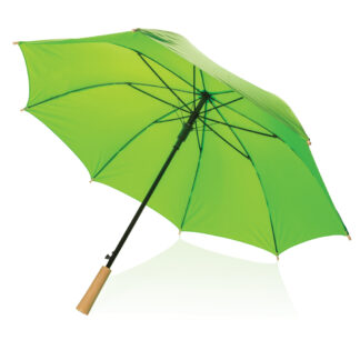 23" stormsäkert RPET paraply med automatisk öppning