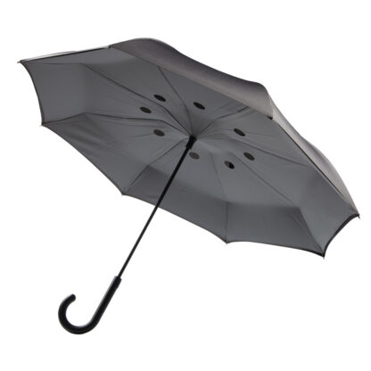 23" vändbart paraply med automatisk stängning