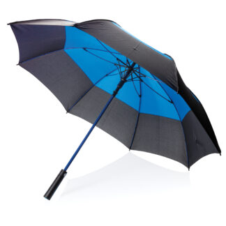 27" duo color stormsäkert paraply med automatisk öppning