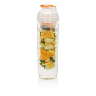 Vattenflaska med fruktbehållare