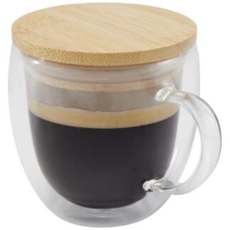 Lenora 250 ml glasmugg med bambulock