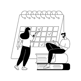 Avdigitalisering -foretagskalender